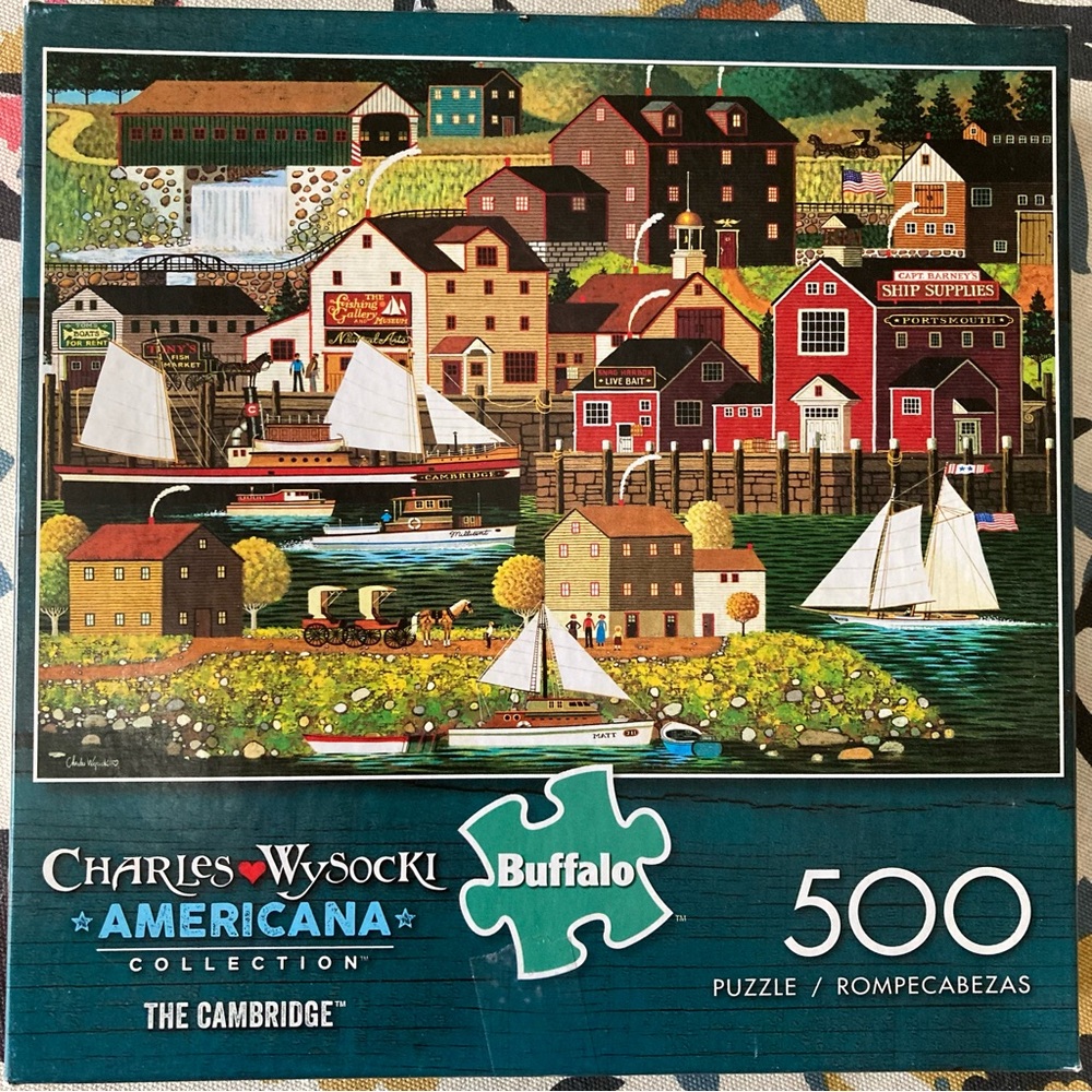 500 piece Jigsaw Puzzle Buffalo Charles Wysocki Americana collection
